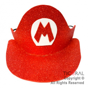 SOMBRERO VISERA MARIO BROS GOMA EVA x 1